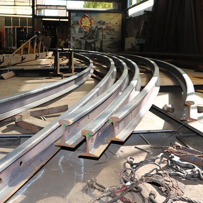 工字钢弯道 环形轨道 轨道折弯使用时间长工字钢弯道