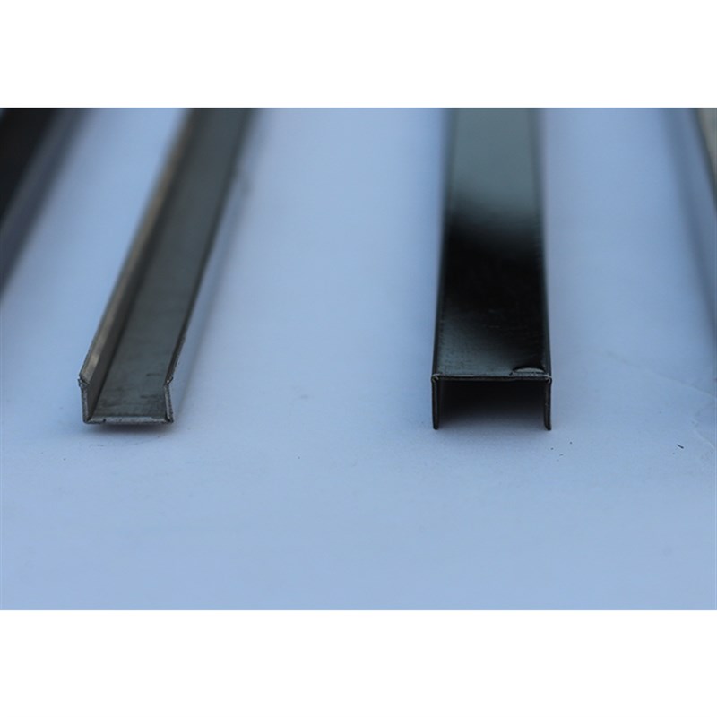 不锈钢u型装饰条封边条包边u形槽玻璃卡槽收边条固定边框玻璃卡槽