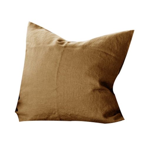 %亚麻面料纯色抱枕含芯客厅沙发抱枕飘窗靠垫床头腰靠定制