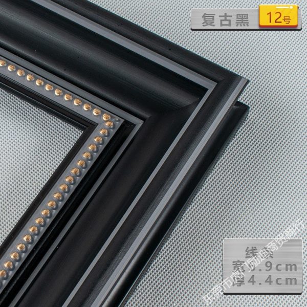 画框油画美式外框尺寸线条丙烯画板装裱装饰大画框挂墙镜框架图片