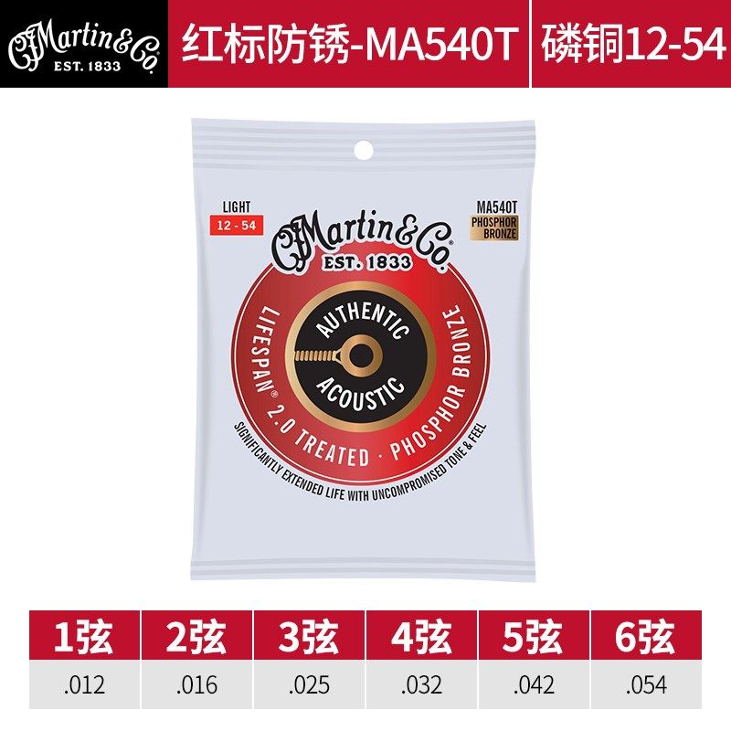 马丁吉他弦民谣木吉他琴弦一根弦线全镀膜琴弦