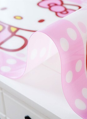 少女心o i凯蒂猫卡通书桌垫防水桌面保护学习写字枱垫