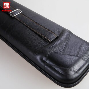 闻韶二胡盒 二胡包 黑色拼皮琴盒二胡盒子背提通用