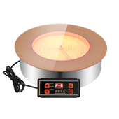 火锅黑晶炉圆形商用嵌入式 光波炉W砂锅串串香火锅饭店