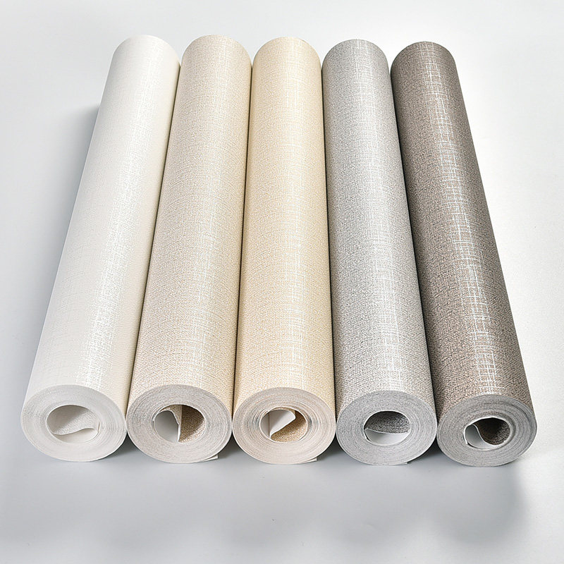 现代加厚防水墙纸自粘纯色亚麻无纺壁纸自粘客厅卧室背景壁纸,家装主材,自贴墙纸/自粘墙纸,淘宝优惠券,粉丝福利购,淘宝优惠卷