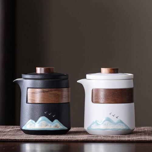千里江山国潮便捷式茶具收纳文创旅游露营快客杯企业商务伴手礼