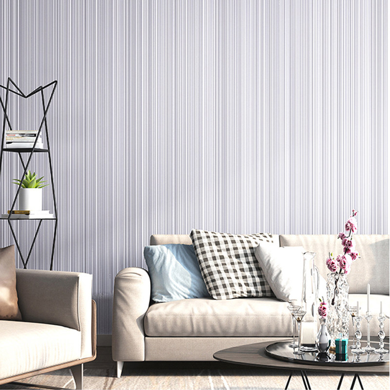 纯色壁纸客厅现代条纹卧室防水酒店宾馆饭店素色背景压纹壁纸