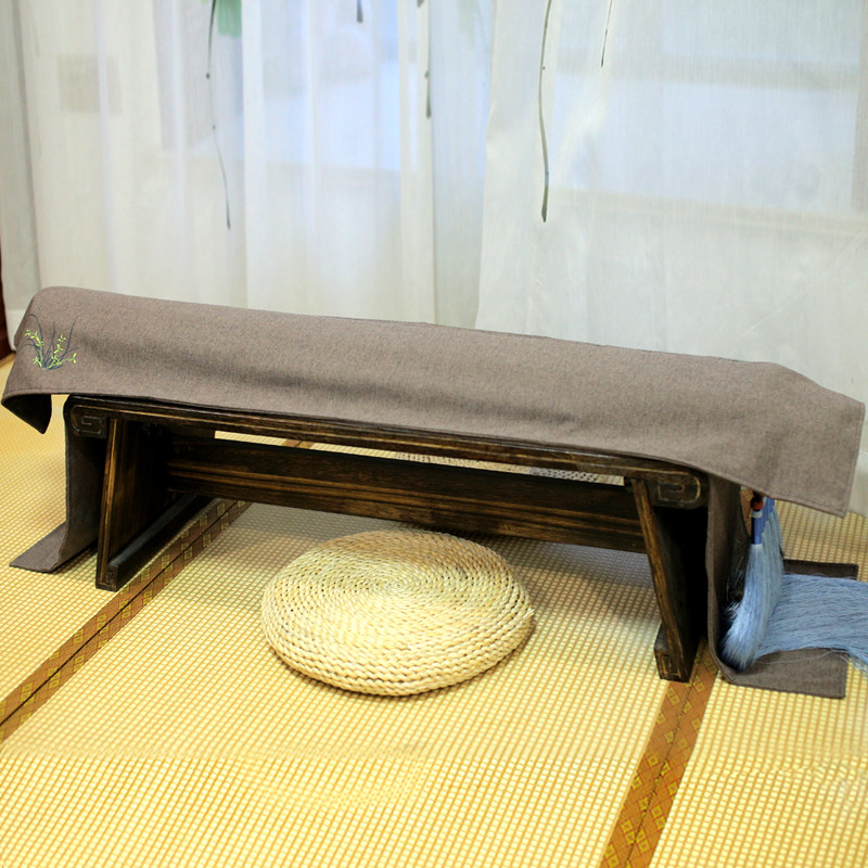 棉麻古琴层桌旗盖布手感柔软舒适透气性防尘古琴囊琴坐垫
