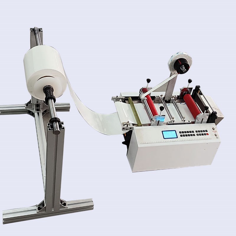 自动裁切覆膜机钢带双面胶贴合裁切机全自动离型纸离型膜切纸机