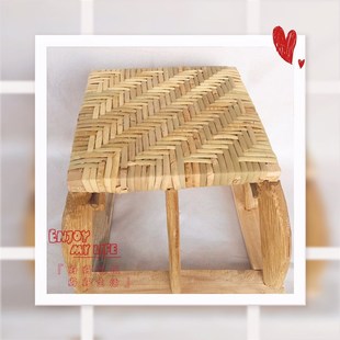 云南西纳傣族纯手工竹编藤编环保上漆真正放心方形