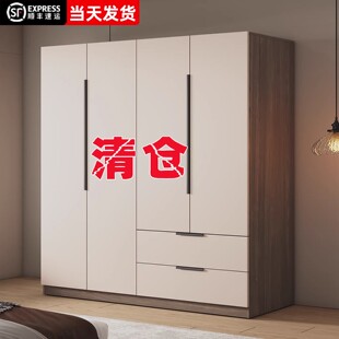 衣柜家用卧室出租房用工厂直销收纳实木储物柜经济型儿童简易衣橱