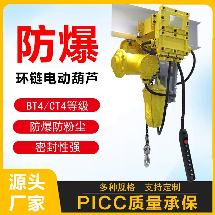 防爆环链式电动葫芦1-10吨粉尘防爆和气体防爆BT4CT4链条起重葫芦