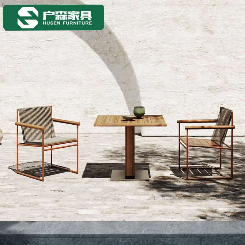 户外阳台小桌椅三件套组合茶几餐厅藤编沙发休闲露台咖啡店家具