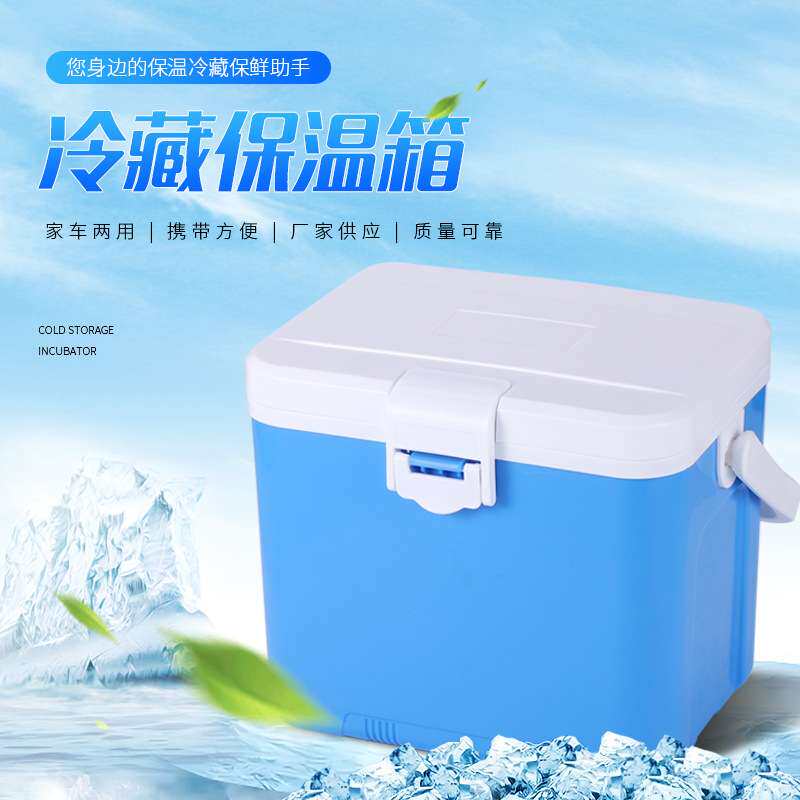 厂家供应10L外卖冷藏箱 户外野餐保温箱 食物运输保存箱