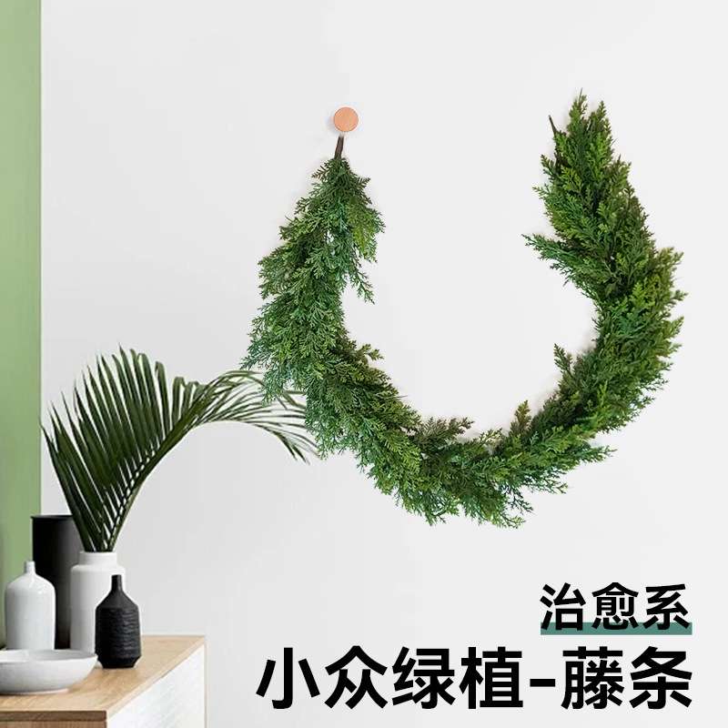 圣诞节装饰用品诺福克松花环松木松柏长藤圣诞壁炉桌家居派装饰