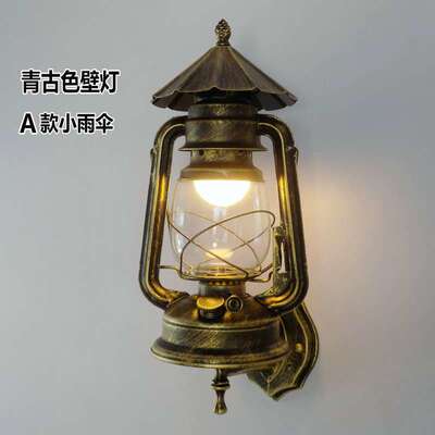 复古220V老式煤油灯马灯壁灯餐厅咖啡厅农庄庭院楼梯过道创意灯饰