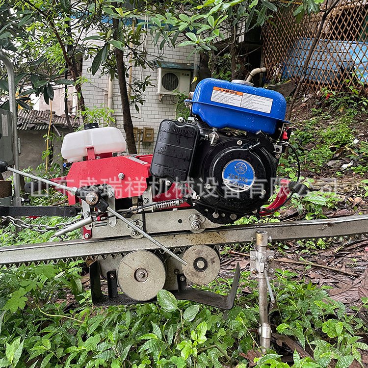 山地单轨运输车茶园工地农用爬坡轨道小火车山地果园单轨运输车
