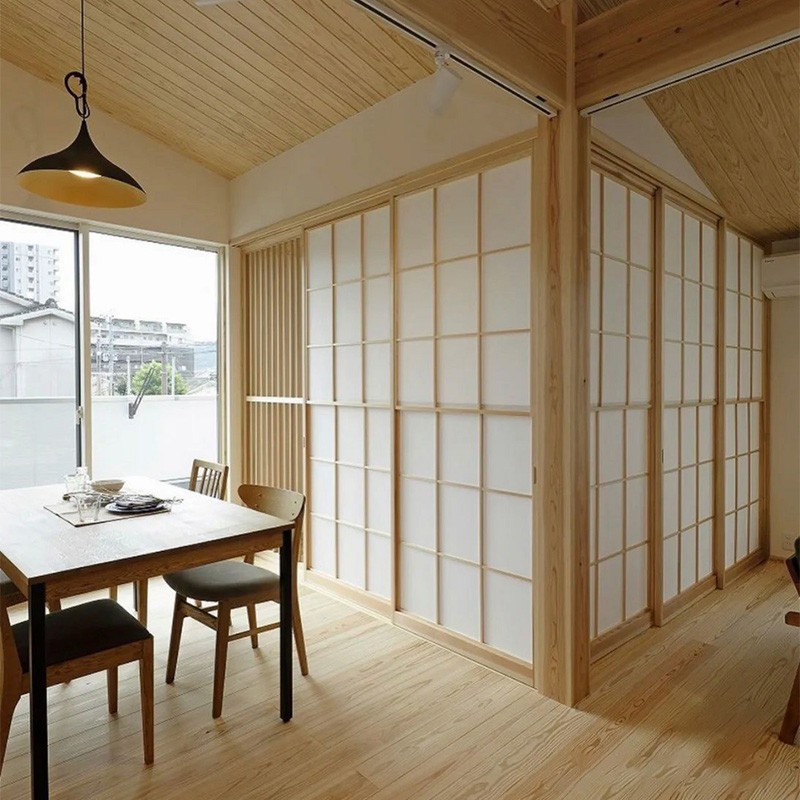 定做日式移门定制榻榻米格子门推拉门障子门折叠门实木日式推拉门