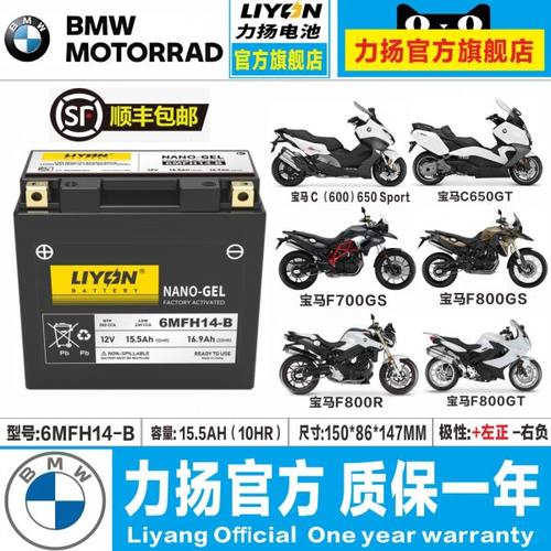 宝马C650/F700/F800GS/F900R/R1200GS水鸟拿铁R1250GS/F750GS电瓶