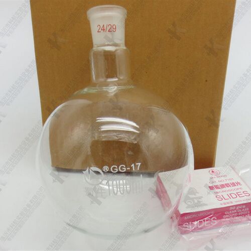蜀牛牌圆底烧瓶1000ml/24# 单口圆底烧瓶 标准磨口 短颈圆底烧瓶