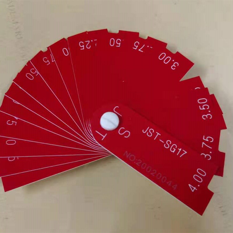 汽车行业塑料面差尺/阶差尺/段差尺/0-4MM/17片装 塞尺