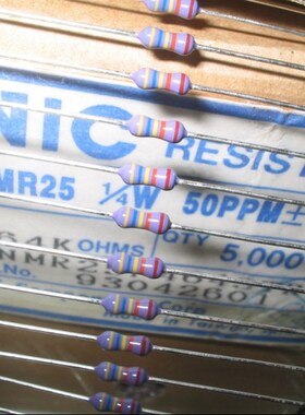 100个8元464K(代470K) 0.25W 进口 NIC金属膜 电阻