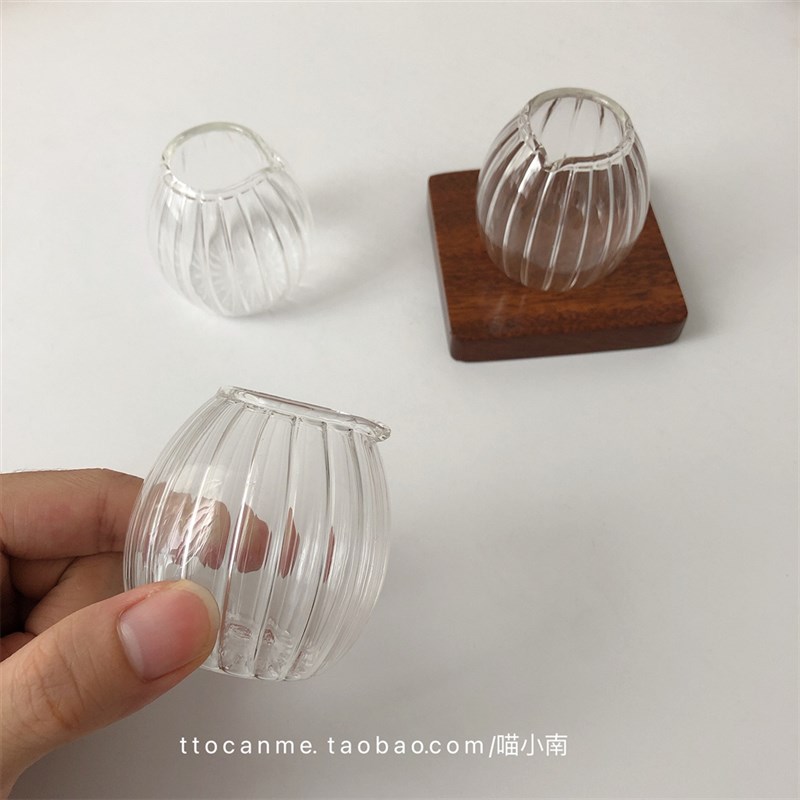 (零售价34元)酱汁杯 小奶盅韩国进口ins罐碗透明玻璃咖啡蜂蜜小众