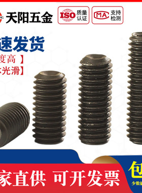 M5M6M8M10mm  12.9级内六角凹端紧定螺丝钉机米螺钉顶丝无头螺丝