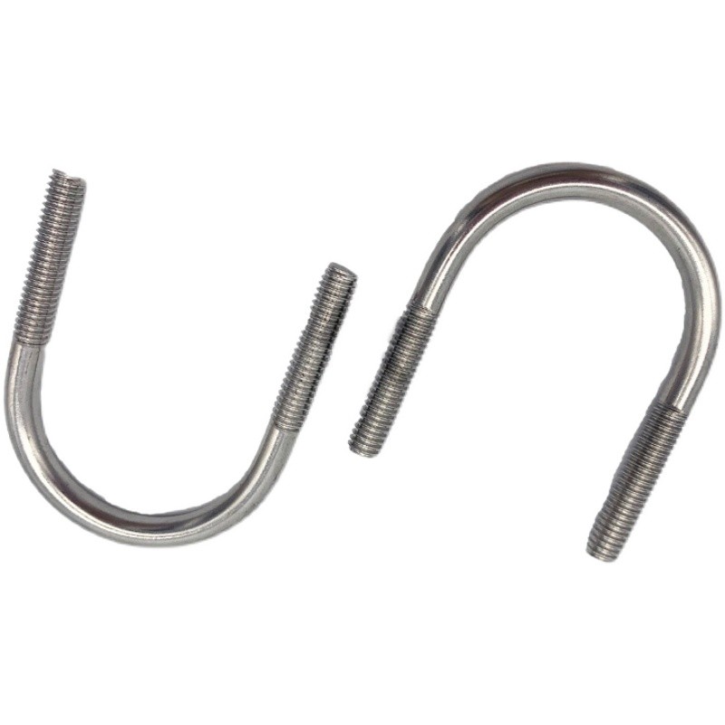 不锈钢U型卡管支架骑马卡U型螺栓抱箍U型丝管夹卡扣螺母304水管