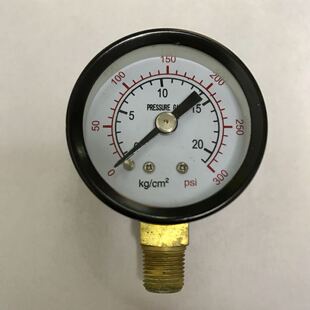 y-40 0-20kg 0-300psi 40mm小压力表 螺纹PT1/8 压力2mpa径向立式