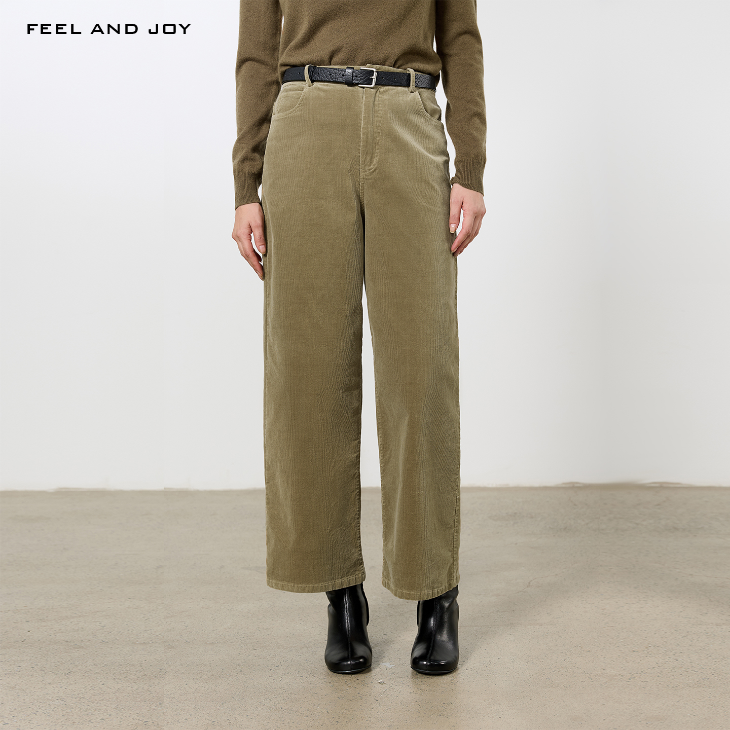 灯芯绒阔腿裤复古显瘦一键get