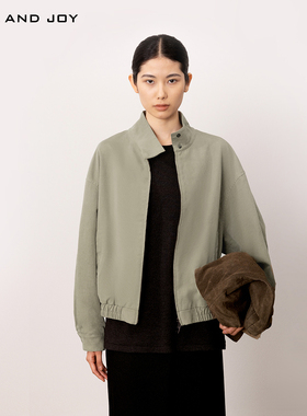 FEELANDJOY100生态水洗棉外套秋季新款经典飞行服巴恩风夹克