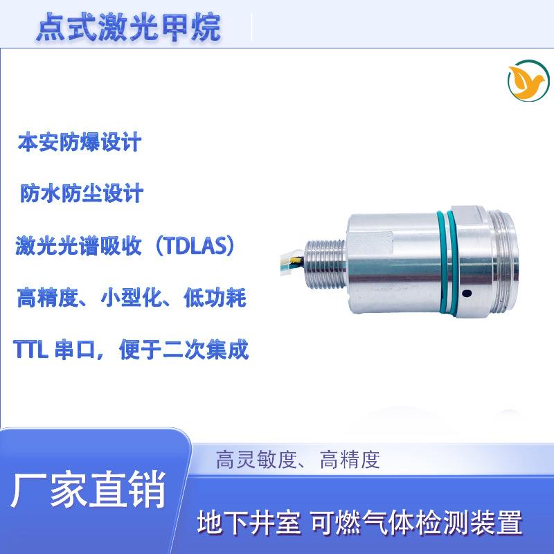 点式激光甲烷传感器探头本安型IP68防护地下井室有毒有害气体检测