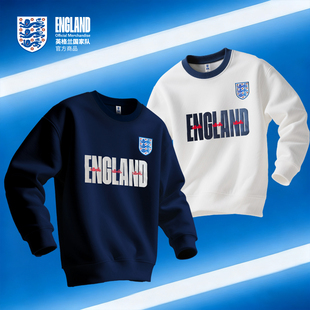 【官方正版】英格兰国家队 |  秋季新款圆领卫衣蓝白双色男女款