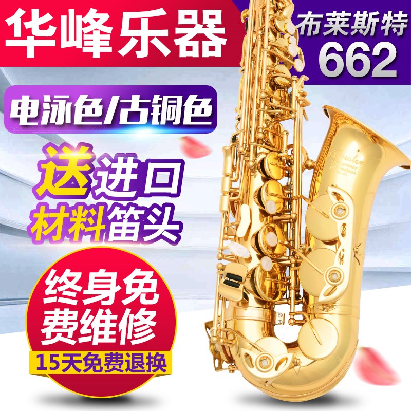 【布莱斯特乐器】古铜萨克斯乐器降E662中音萨克斯/风/ 演奏视频