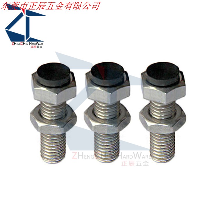 (品质保证)带聚氨酯止动螺栓UST8-40缓冲螺钉限位螺丝定位螺丝