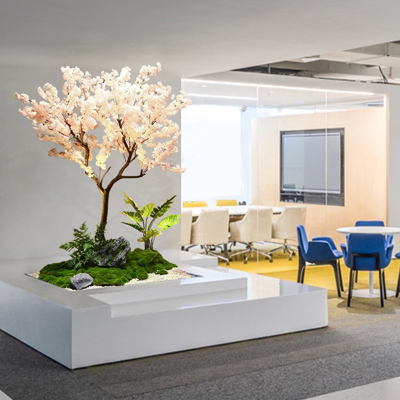 仿真樱花树桃花树假树大型许愿树日式室内外装饰造景酒店橱窗摆件