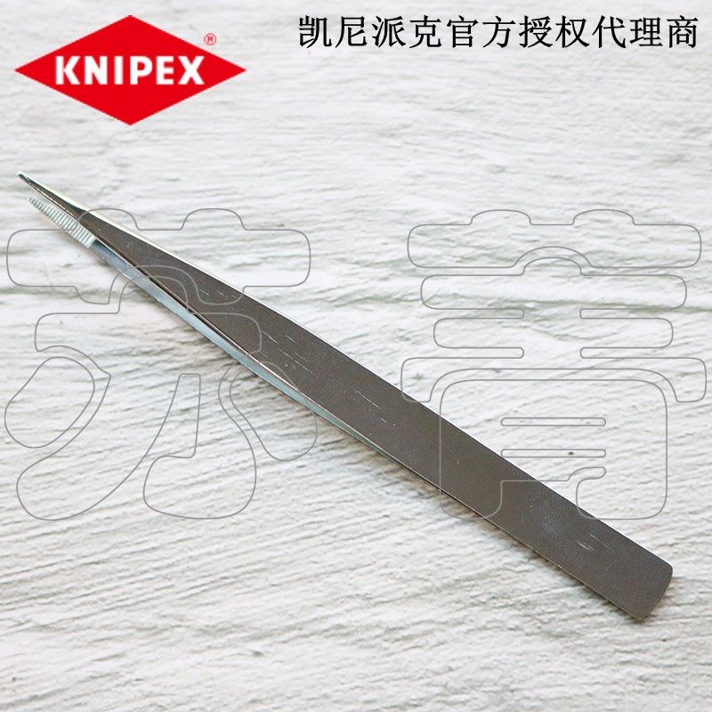 德国原装进口凯尼派克KNIPEX 矩形钝头精密镊子928418/92 84 18