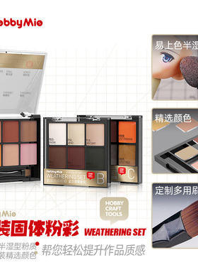 天易模型 喵匠 HOBBY MIO 套装固体粉彩 机甲旧化灼烧 机娘上色