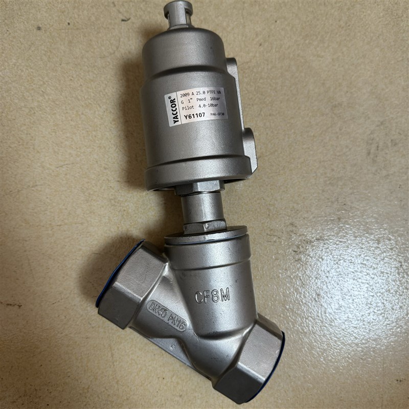 PN16丝扣角座阀 CF8M不锈钢头角座阀DN15/20/25/32/40/50角座阀