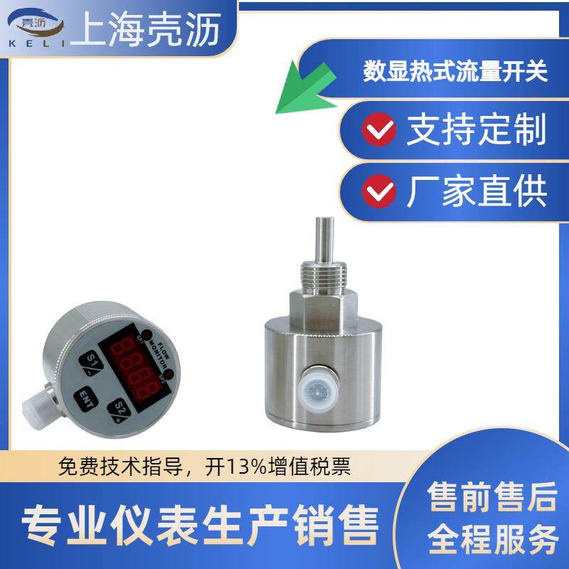 数显热式电子流量开关不锈钢标准型热敏质量热膨胀FS210液体