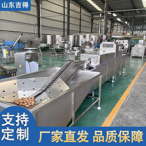 蛋制品加工全套设备 大型双排全自动洗蛋机 保洁蛋清洗分级流水线