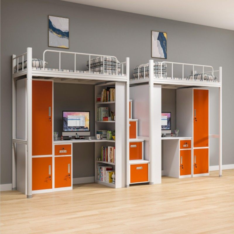 定制公寓床上床下桌铁架床学校宿舍双层床高低床上下铺连体铁床,商业/办公家具,学校双层床/宿舍床,淘宝优惠券,粉丝福利购,淘宝优惠卷