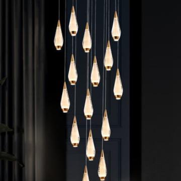 楼梯吊灯长吊灯挑空复式楼大吊灯别墅吊灯loft吊灯楼中楼2022新款