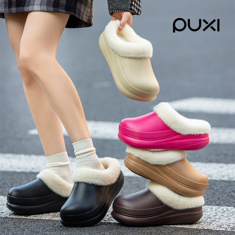 朴西棉拖鞋女款冬季居家室内防水图片