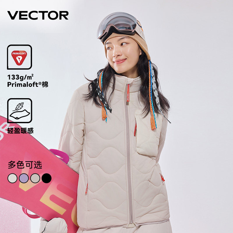 VECTOR玩可拓p棉棉衣女滑雪中层秋冬男卫衣户外套滑雪内胆冲锋服
