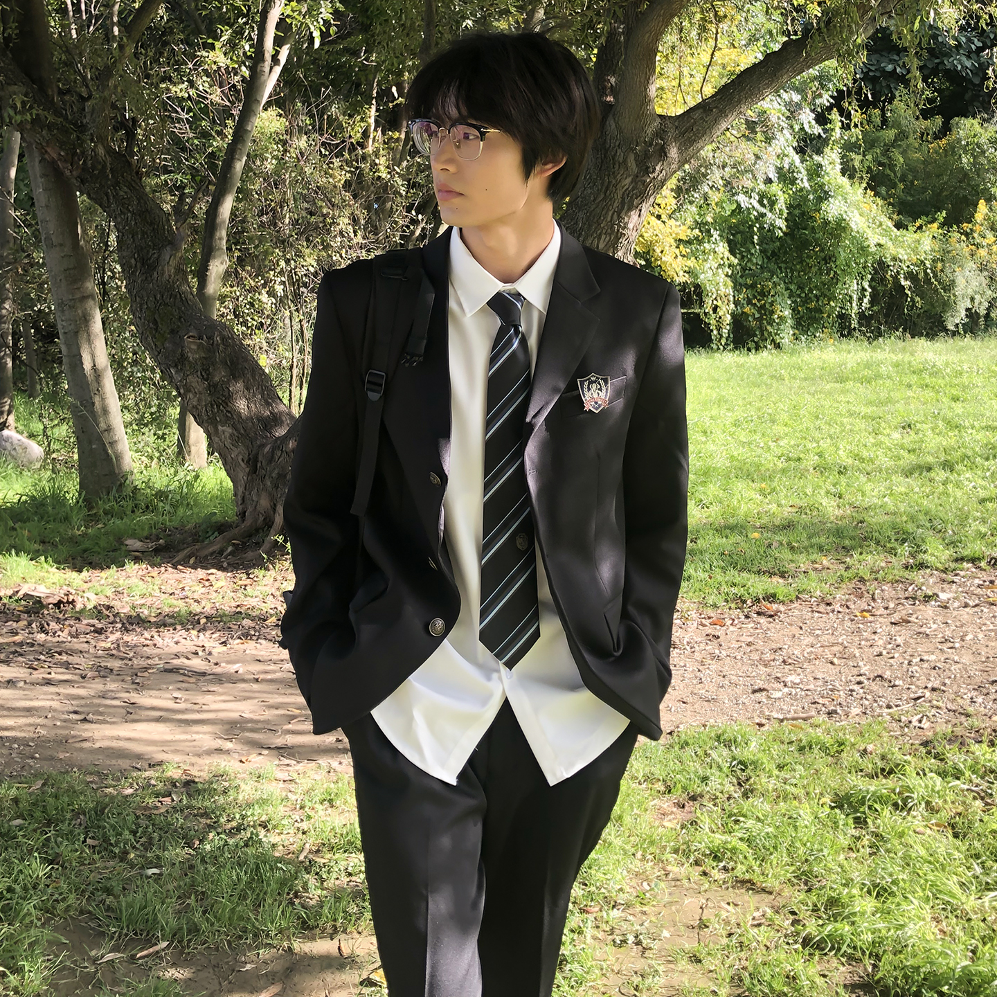 dk原创西装外套男学院风制服西服