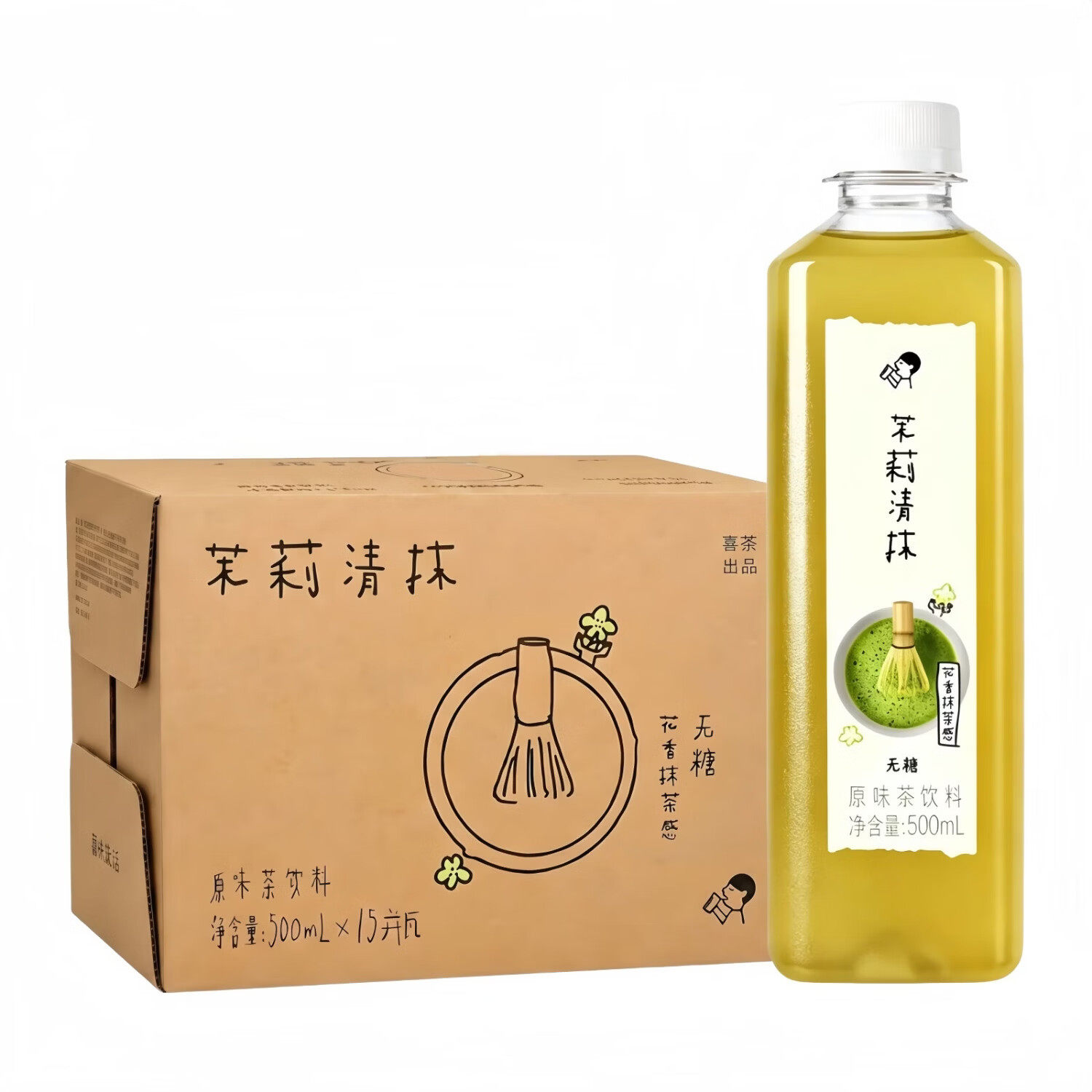 喜茶无糖茶饮料500ml*15瓶整箱