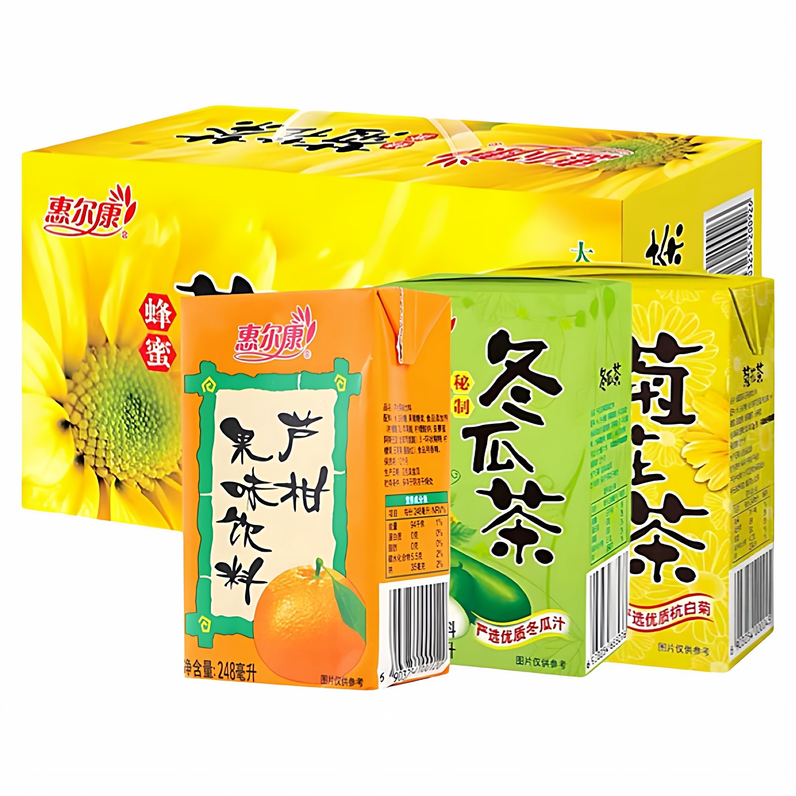 惠尔康菊花茶3味混合24盒整箱秘制植物冬瓜茶芦柑果味凉茶茶饮料,咖啡/麦片/冲饮,调味茶饮料,淘宝优惠券,粉丝福利购,淘宝优惠卷