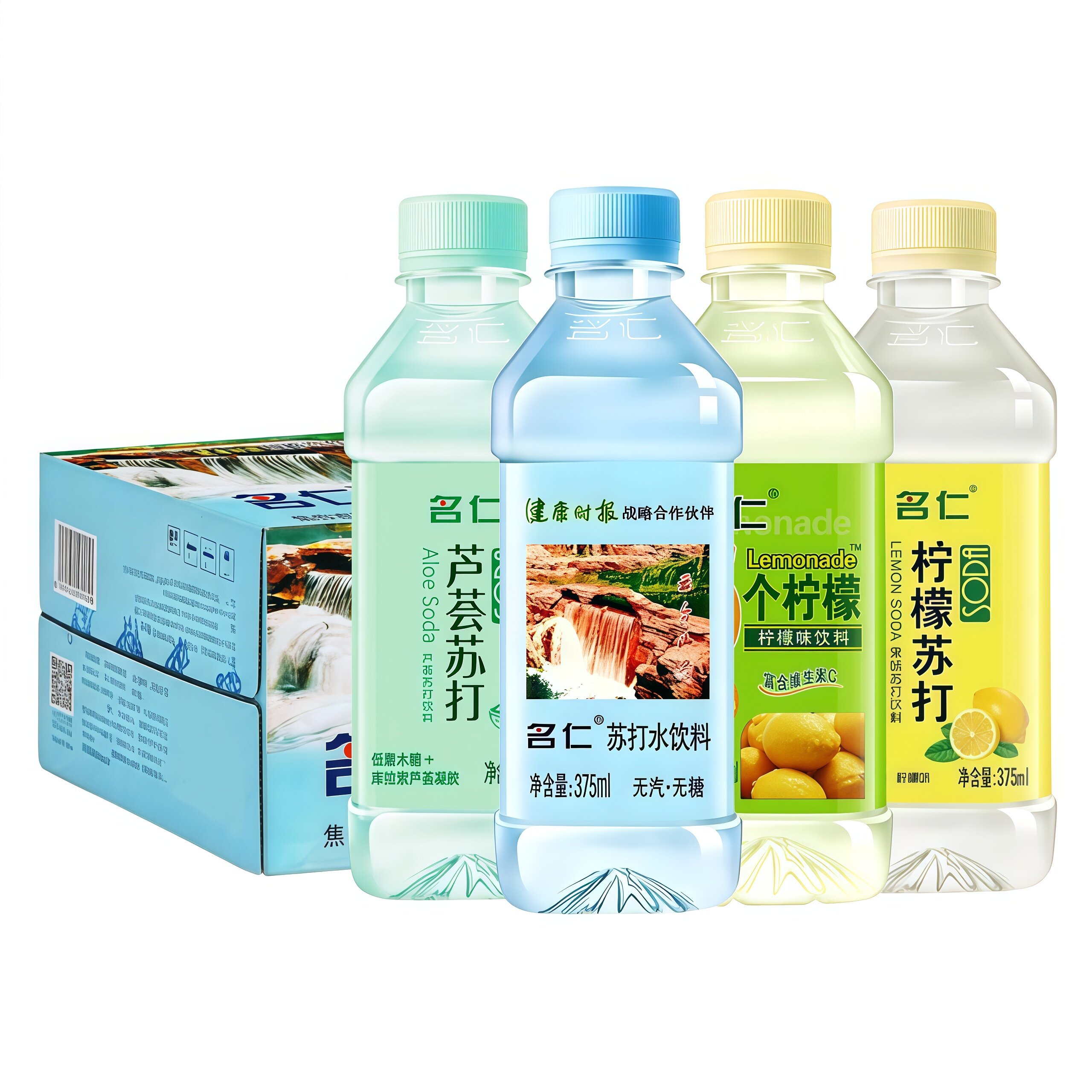 名仁苏打水混合375ml*24瓶整箱
